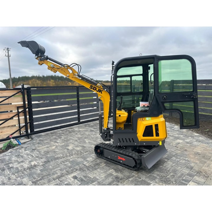 Minikoparka JKW-10X | Koop EURO V Diesel | 1000 KG | Kabina Zamknięta