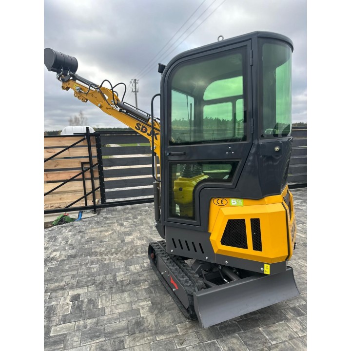 Minikoparka JKW-10X | Koop EURO V Diesel | 1000 KG | Kabina Zamknięta