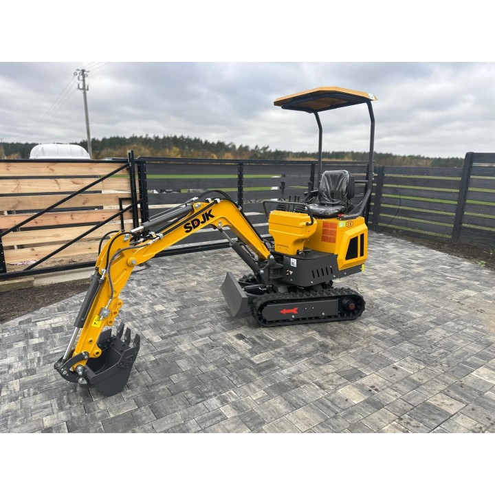 Minikoparka JKW-10X | Skrętne Ramię | Koop EURO V Diesel | 1000 KG